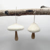 mushroom ornaments (set of two)