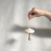 mushroom ornaments (set of two)