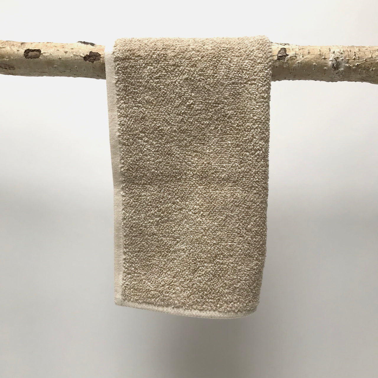 linen terry wash cloth - natural