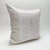 linen botanical pillow - white