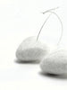 set of 3 felted wool hearts (in cotton bag)