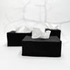 black linen tissue cover