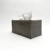 charcoal linen tissue cover