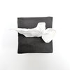 charcoal linen tissue cover