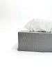 grey linen tissue cover