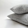 hemp and cotton ticking pillow