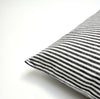 hemp and cotton ticking pillow