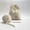 cotton bag for knitting