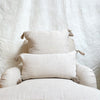 linen pillow with tassels