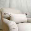 linen pillow with tassels