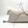 linen pillow with tassels