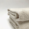 linen terry wash cloth - cream