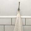 linen terry wash cloth - cream