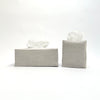 oatmeal linen tissue cover- square