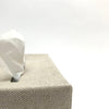 oatmeal linen tissue cover- rectangular
