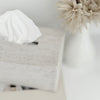 oatmeal linen tissue cover- rectangular