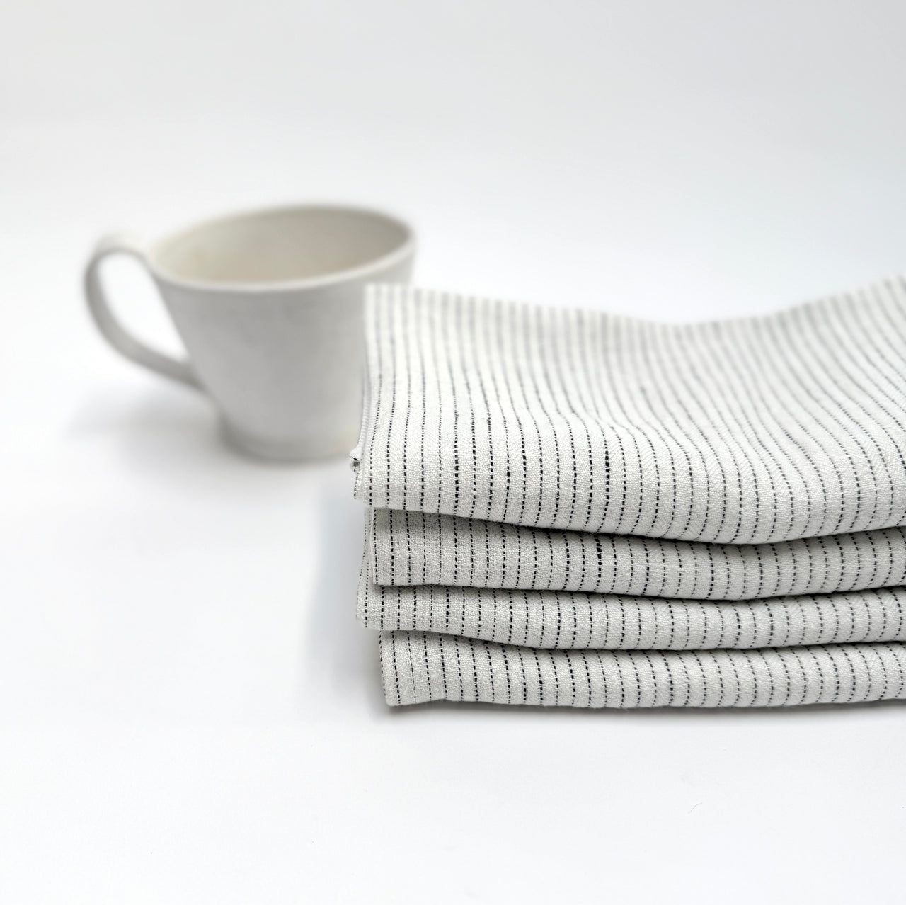 stitched linen towels