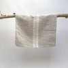 stone washed linen tea towels (beige)