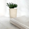 stone washed linen tea towels (beige)