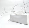 white linen tissue cover- rectangular