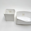 white linen tissue cover - square