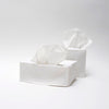 white linen tissue cover- rectangular