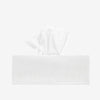 white linen tissue cover- rectangular
