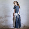 smocked half apron (side)