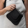 mini pouches (black linen)