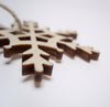 bag of wooden snowflakes