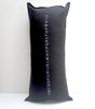 black alphabet pillow