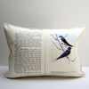 bird book pillow