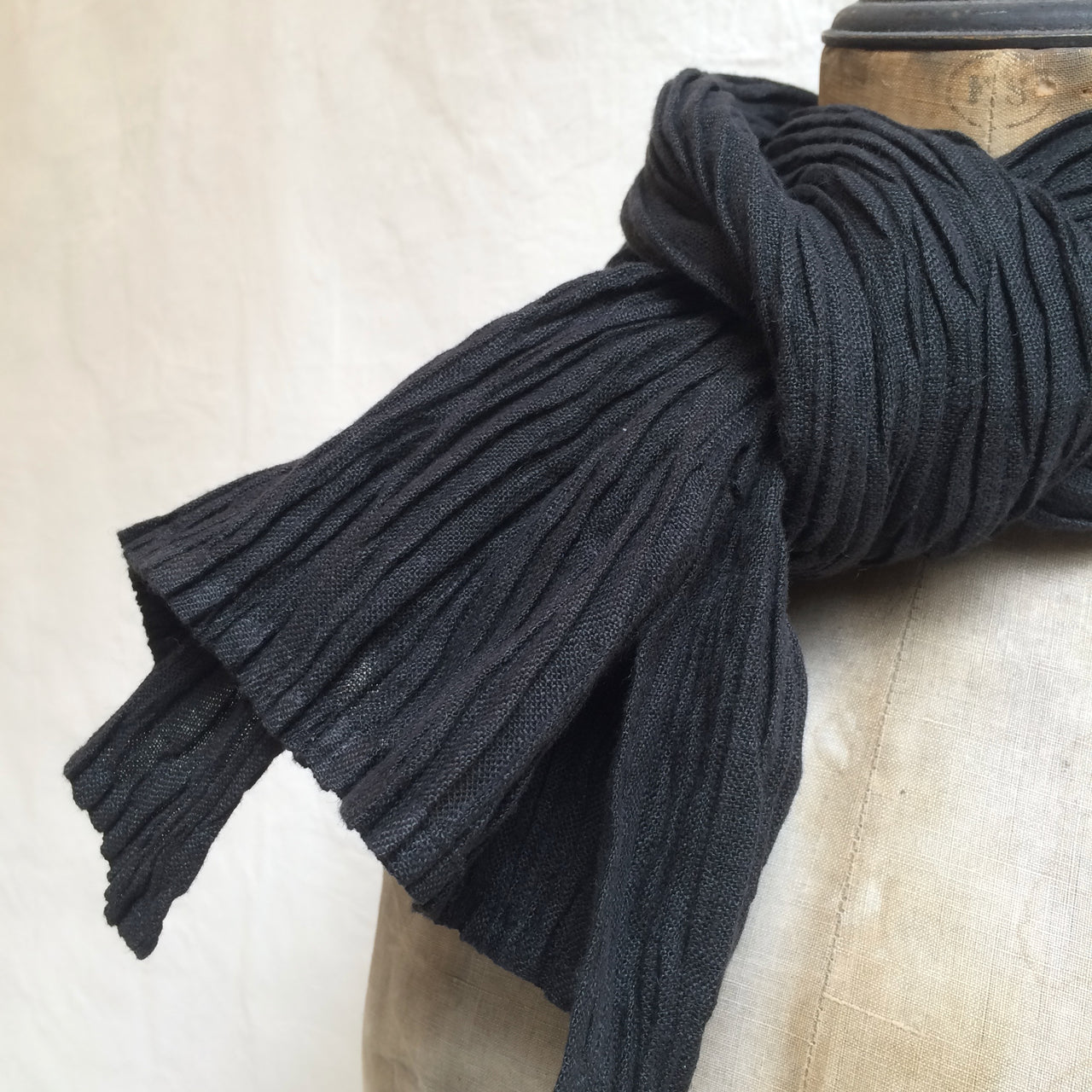 pleated scarves