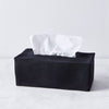 black linen tissue cover