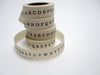 printed alphabet ribbon
