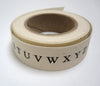 printed alphabet ribbon