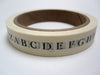 printed alphabet tape