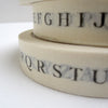 printed alphabet tape