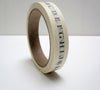 printed alphabet tape