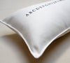 alphabet pillow - white