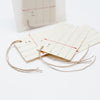 lined paper gift tags