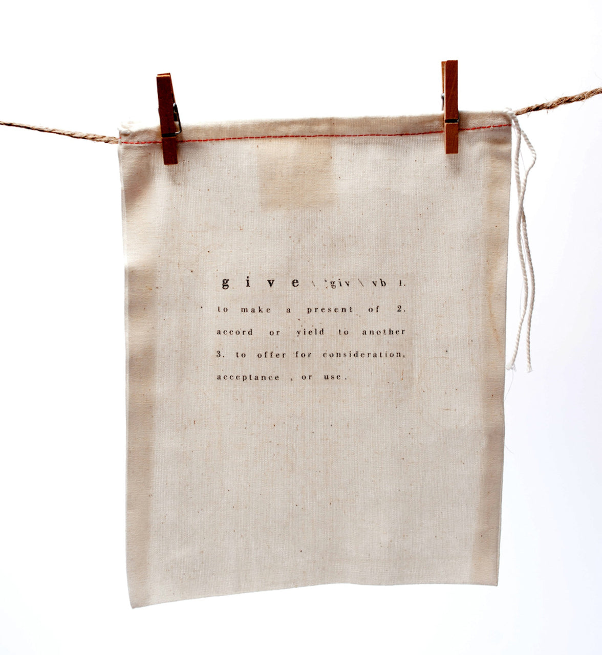 printed cotton bags with text