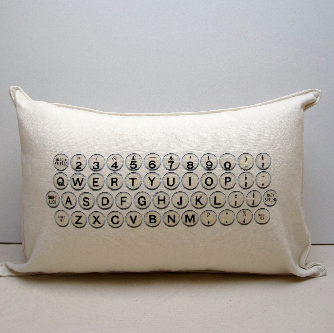 typewriter pillow