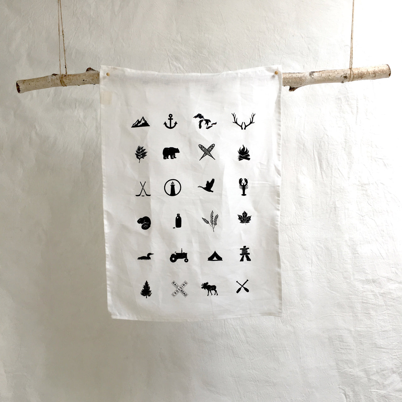 canadian tea towels (white)