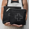 black linen ditty bag