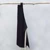 full linen apron (black)