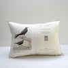 bird book pillow