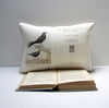 bird book pillow