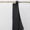 full linen apron (black)