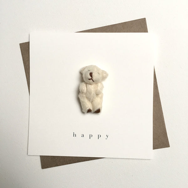 bear card - happy